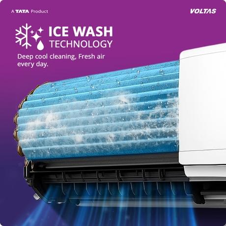 Voltas 1.5 Ton 3 Star Inverter Split Air Conditioner, Vertis Ai Zest Gold-3