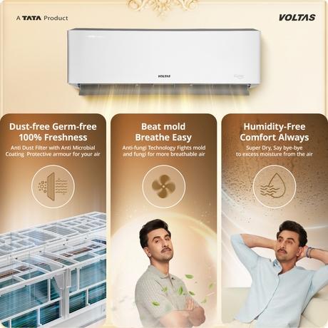 Voltas 1.5 Ton 3 Star Heavy Duty Inverter Split Air Conditioner, Venus Luxe-14
