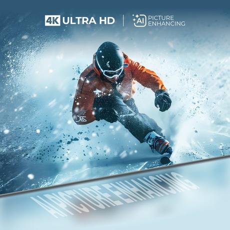 VW 215 cm (85 inches), Pro Series 4K Ultra HD Smart QLED Google TV, Black, VW85GQ1-5