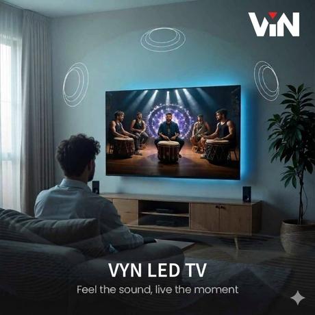 VYN 80 cm (32 inch) HD Basic LED TV, VYB32F Black (2026 Model)-5