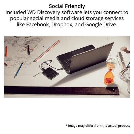 Western Digital 2 TB My Passport External Portable Hard Disk Drive (HDD), USB 3.0, Black, WDBYVG0020BBK-6