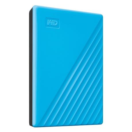 Western Digital 2 TB My Passport External Portable Hard Disk Drive (HDD), USB 3.0, Blue, WDBYVG0010BBK-3
