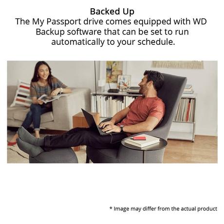Western Digital 5 TB My Passport External Portable Hard Disk Drive (HDD), USB 3.0, Black, WDBPKJ0050BBK-6
