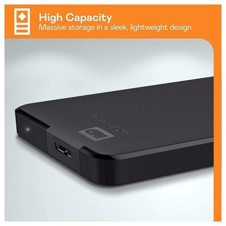 Western Digital 1 TB Elements USB 3.0 External Hard Drive (Black)-3