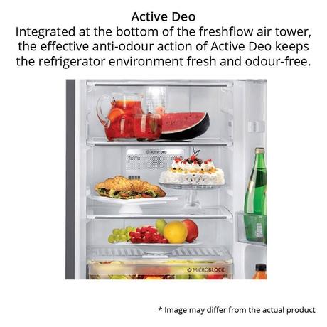 Whirlpool 360 litres 3 Star Double Door Refrigerator, Cool Illusia Intellifresh INV CNV 375 ELT-3