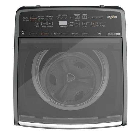 Whirlpool 7.5 kg Top Load, ZPF Technology, In-built Heater, Spiro Wash Action, Smart sensor, Smart Detergent Recommendation, Grey, 5 Star (Stain Wash Pro)-3