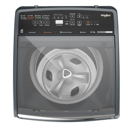 Whirlpool 8.5 kg Top Load, In Built Heater, 6th Sense Technology, Spiro wash, Hard Water Wash, Smart Lint Filter, Grey (Stainwash Pro Plus)-3