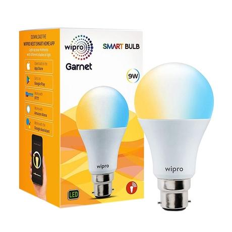 Wipro Garnet 9 Watts CCT NS9100 Smartlights compatible with Amazon Alexa & Google Assistant-1