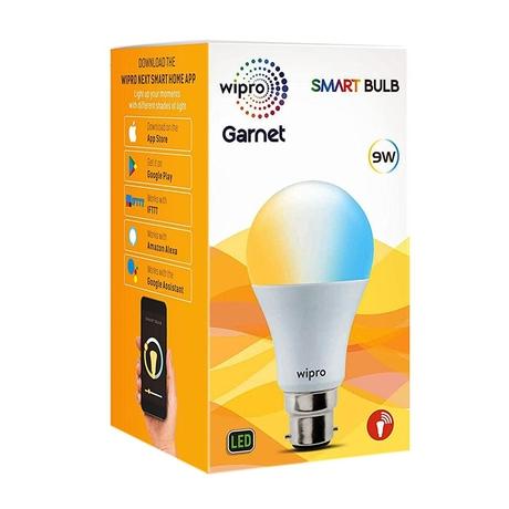 Wipro Garnet 9 Watts CCT NS9100 Smartlights compatible with Amazon Alexa & Google Assistant-2