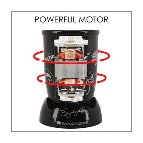 Wonderchef Nutri-Blend 400W 2 Jars Juicer Mixer Grinder, Black-4