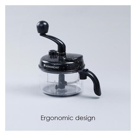 Wonderchef Turbo Food Processor, Dual Speed, Non-Slip Base, Black-9