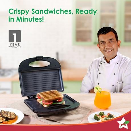 Wonderchef Prato Plus Sandwich Maker Grill-2