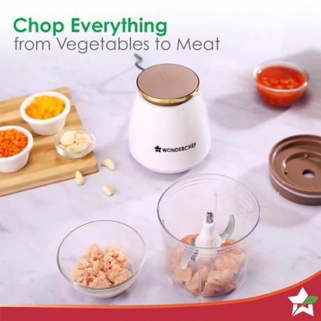 WonderChef Nutri Chop Pearl Electric Chopper 350 W-2