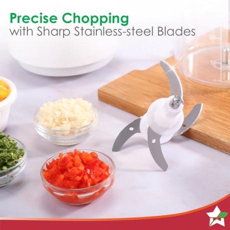 WonderChef Nutri Chop Pearl Electric Chopper 350 W-4