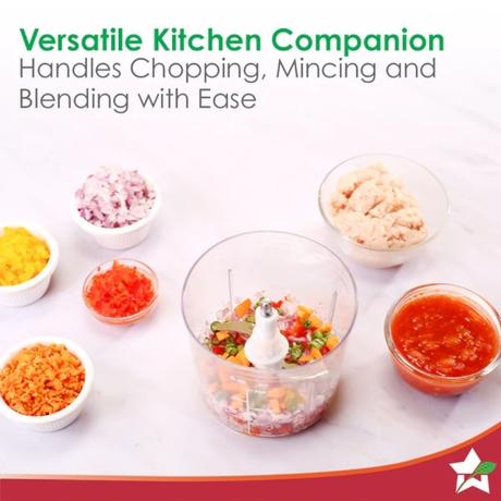 WonderChef Nutri Chop Pearl Electric Chopper 350 W-5