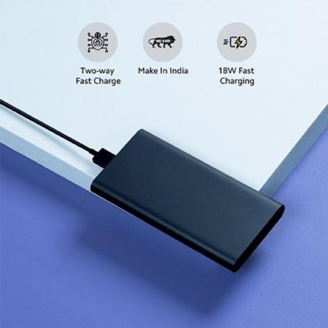 MI Power Bank 3i 10000 mAh Lithium Polymer 18 W Fast Charging, Input- Type C, Micro USB, Dual USB Output, Dual Input (Type-C & Micro USB), Smart Power Management, Two Way Fast Charge, LED Indicators, Black-2