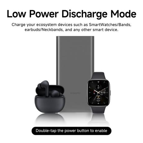 Xiaomi 4i 10000 mAh Power Bank, 22.5 W & 2 Way Fast Charging, 1 Type C Input & Output Port, 2 USB-A Ports, 3 Device Charging, Li-Ion Battery, 12-Layer Safety, Overheat, Short-Circuit, Overcharge & Overdischarge Protection, Classic Black, PB100DPD-IN-2