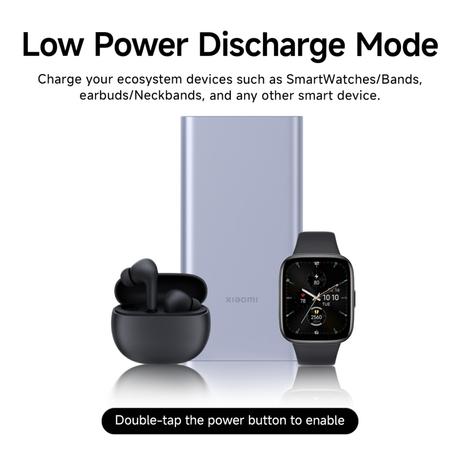 Xiaomi 4i 10000 mAh Power Bank, 22.5 W & 2 Way Fast Charging, 1 Type C Input & Output Port, 2 USB-A Ports, 3 Device Charging, Li-Ion Battery, 12-Layer Safety, Overheat, Short-Circuit, Overcharge & Overdischarge Protection, Coral Purple, PB100DPD-IN-2