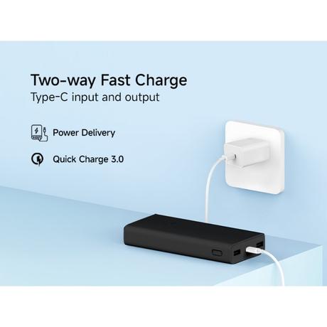 Xiaomi Power Bank 20000 mAh 4i, 33 W Sonic Charge, 2 USB-A & 1 Type-C Port, 3 Device Charging, 2-Way Fast Charging, Low Power Discharge Mode, 12-Layers Safety, Overheat, Over Current, Short-Circuit, Overcharge & Overdischarge Protection, Black-4