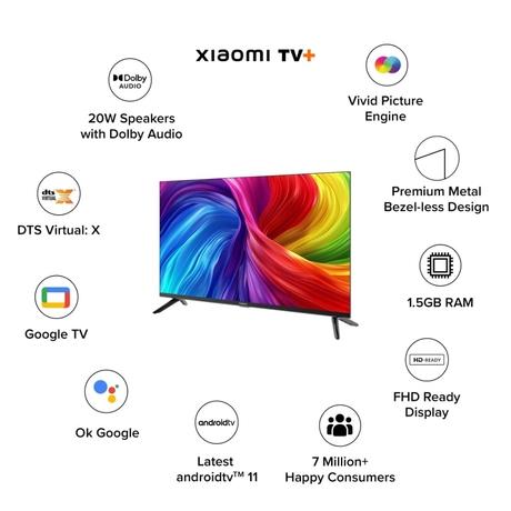 Xiaomi A Series 108 cm (43 inches) Full HD Google TV, ELA5579IN 2024-1