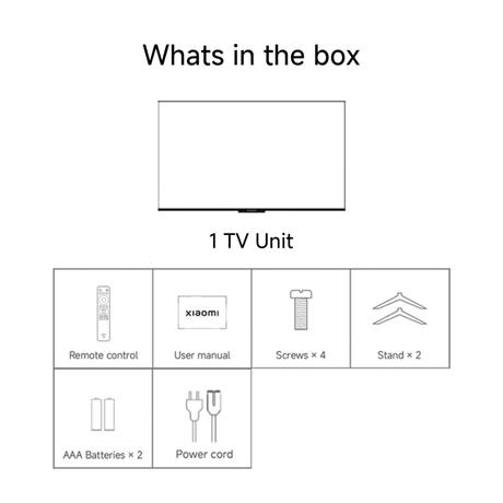 Xiaomi X Series 139.7 cm (55 inch) Ultra HD (4K) Smart TV, ELA6016IN, 2025-5