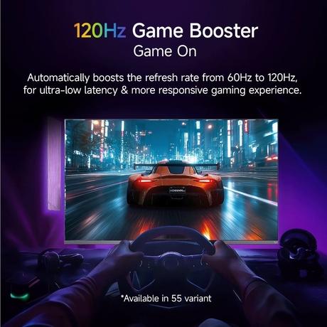 Xiaomi FX Series 139.7 cm (55 inch) 4K Ultra HD LED Smart Fire TV 2025 Edition with Alexa built-in, L55MB-FIN-12