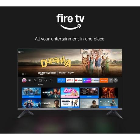 Xiaomi FX Series 139.7 cm (55 inch) 4K Ultra HD LED Smart Fire TV 2025 Edition with Alexa built-in, L55MB-FIN-14