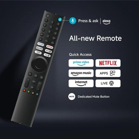 Xiaomi FX Series 139.7 cm (55 inch) 4K Ultra HD LED Smart Fire TV 2025 Edition with Alexa built-in, L55MB-FIN-2