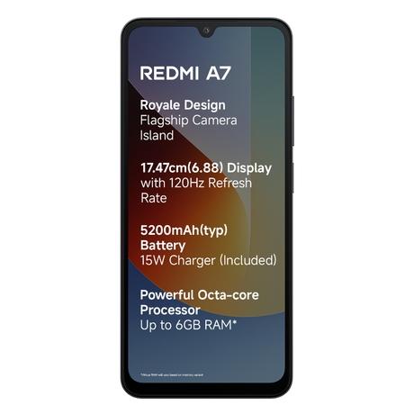 Redmi A7 4G, 64 GB, 3 GB RAM, Black, Mobile Phone-1