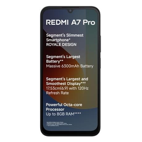 Redmi A7 Pro 4G, 64 GB, 4 GB RAM, Black, Mobile Phone-1