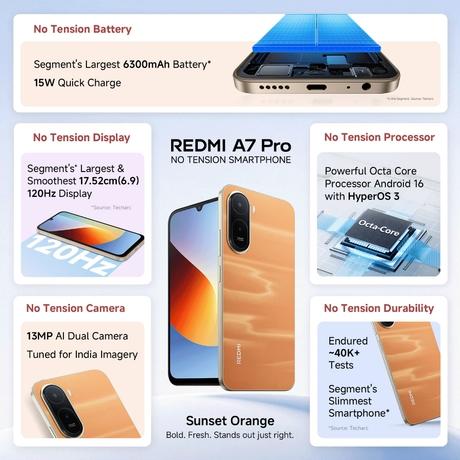 Redmi A7 Pro 4G, 64 GB, 4 GB RAM, Sunset Orange, Mobile Phone-9