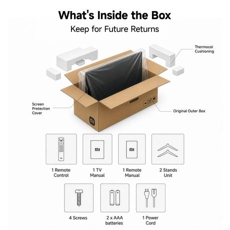 Xiaomi 109.22 cm (43 inch) Ultra HD(4K) FX Mini LED Fire TV, L43MC-FSMIN-9