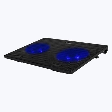 ZEBRONICS Zeb-NC3300 Laptop Cooling Pad with Dual USB Port, Dual 120 mm Fans, Blue LED-0