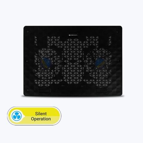 ZEBRONICS Zeb-NC3300 Laptop Cooling Pad with Dual USB Port, Dual 120 mm Fans, Blue LED-4