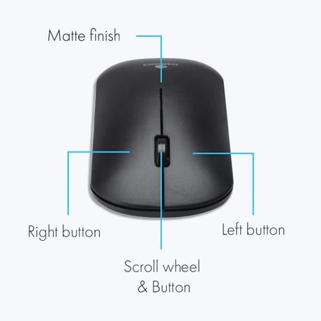 Zebronics Zeb-Dazzle Wireless Mouse with Nano Receiver, Matte Finish (Black)-2