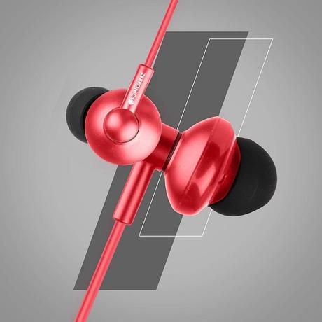 Zebronics Zeb-Buds 10 Wired Earphones with Mic and a Multi-function Button, Lightweight, Strong and long lasting cable, Metal design, Red-2