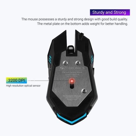 Zebronics Transformer-M Wired Gaming Mouse, Black-2