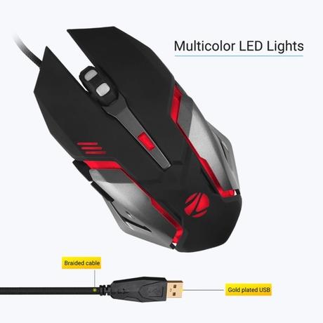 Zebronics Transformer-M Wired Gaming Mouse, Black-5