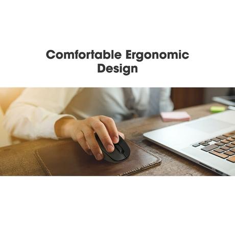 Zebronics Zeb-Ako Wireless mouse with Built-in nano receiver, 3 button Control (Black)-2