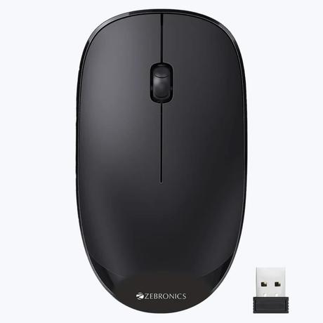 Zebronics Zeb-Amaze 2.4Ghz Wireless Optical Mouse (Black)-0