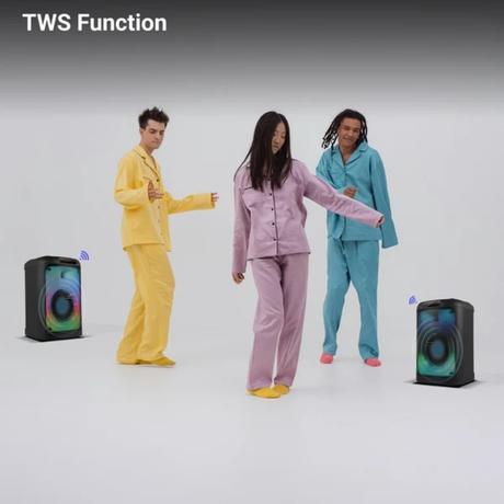Zebronics Party Speaker Zeb_Blow, 64 W output, RGB lights, 6 hrs Backup, Wireless Mic, Karaoke, Voice Change, Guitar Input, Remote Control-8