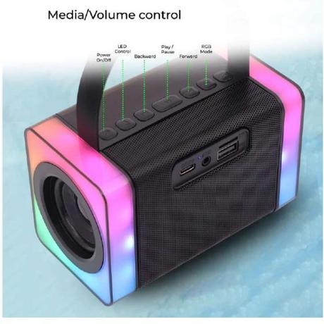 Zebronics Portable 15 W Bluetooth Speaker (Melo Black)-3