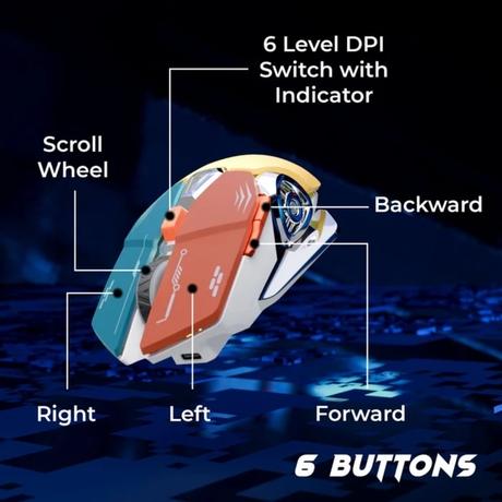 Zebronics Transformer M Plus Wired Gaming Mouse, Multicolour-4