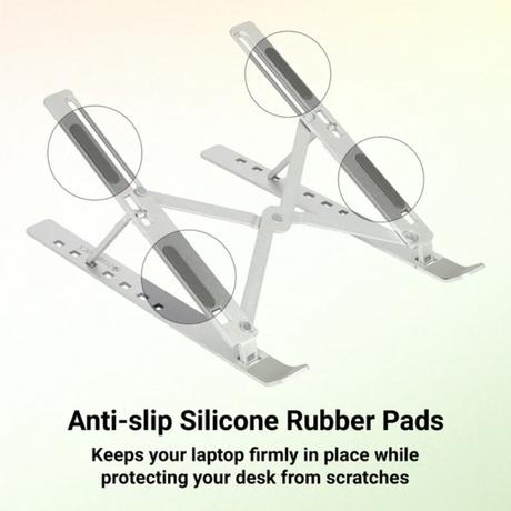 Zebronics Lite Laptop Stand, Silver A75-NS2000-2