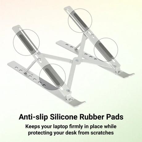 Zebronics Lite Laptop Stand, Silver A75-NS2000-2