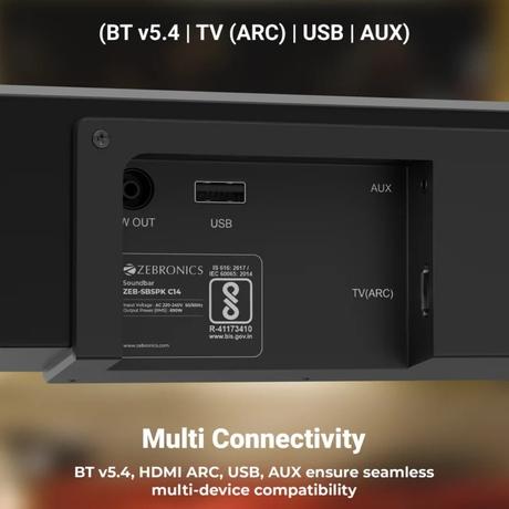 Zebronics C14 Juke Bar 9250 690 Watts 2.1 Computer Multimedia Speaker-1
