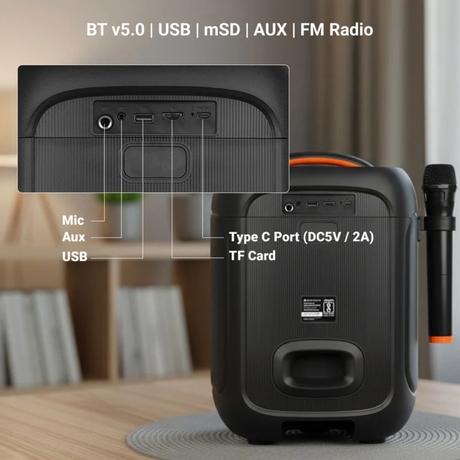 Zebronics Sono Plus 48 Watts Portable Bluetooth Speaker-9