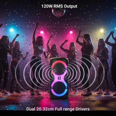 Zebronics Thump 802 120 Watts Bluetooth Portable Speaker-2