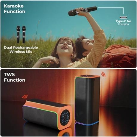 Zebronics Party Fyre 800 160 Watts Portable Bluetooth Speaker-6