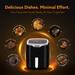 Agaro Galaxy Digital Air Fryer 4.5 L 1400 W, 7 Preset Programs, Touch Display, 360 degree Air Circulation, Bake Roast Toast Reheat-6